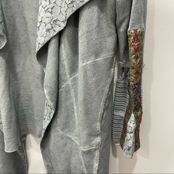 Soft Surroundings Cadence Topped Boho Cardigan Sweater - Picture 4 of 9